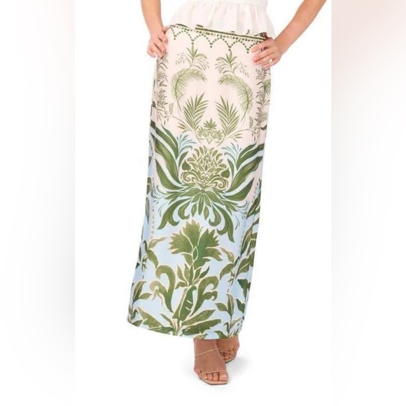 Parker Dresses & Skirts - PARKER The Bell Maxi Skirt In Eggnog White and Green Size XXL NWOT